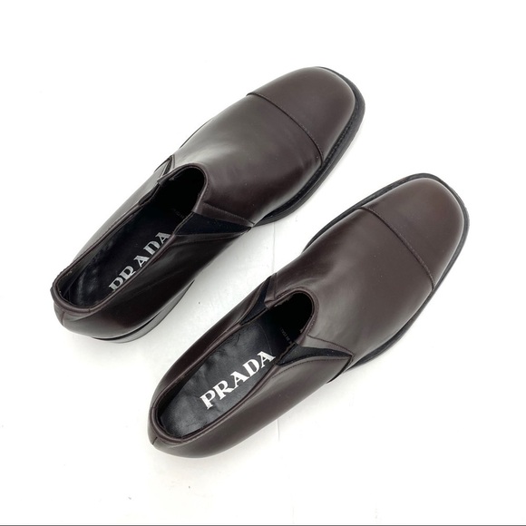 Prada Cup-toe Chelsea Ankle Boot Brown - Picture 11 of 12